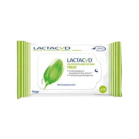 LACTACYD FRESH chusteczki do higieny intymnej 15szt